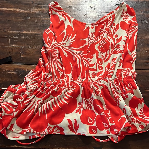 Diane Von Furstenberg Tops | Dvf Stein Damask Framboise Silk Top Blouse - Picture 3 of 4